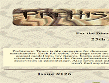 Tablet Screenshot of prehistorictimes.com